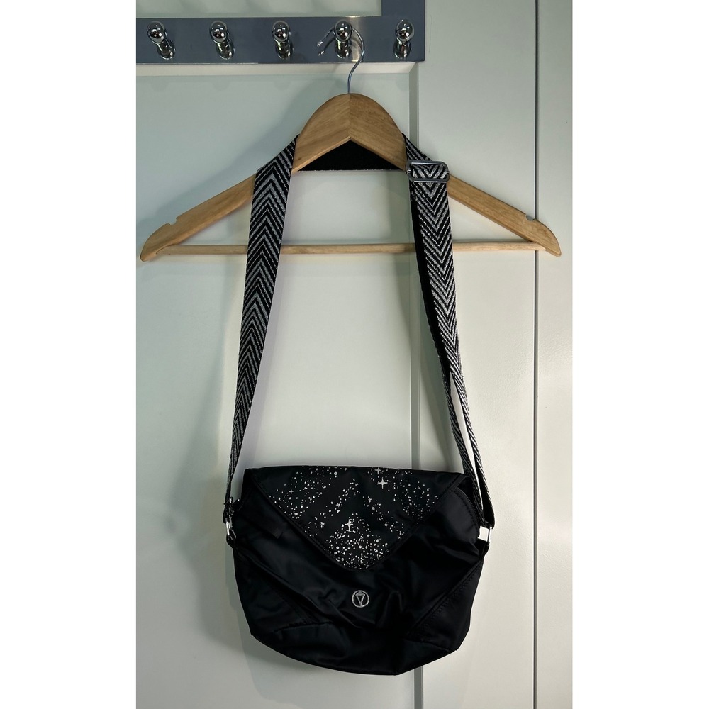 Lululemon Ivivva Moon Gem Black Star Print Crossbody Messenger Bag